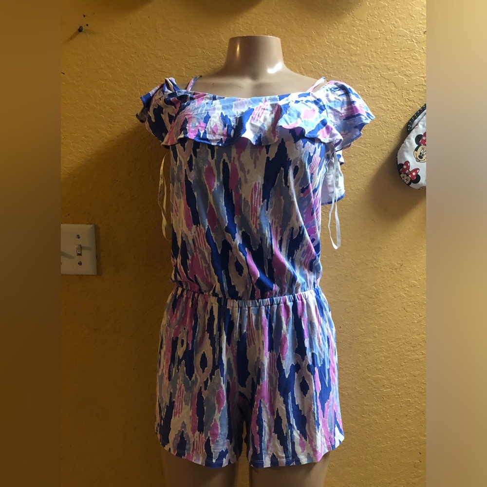 Lilly Pulitzer Colorful  Ruffle Romper
